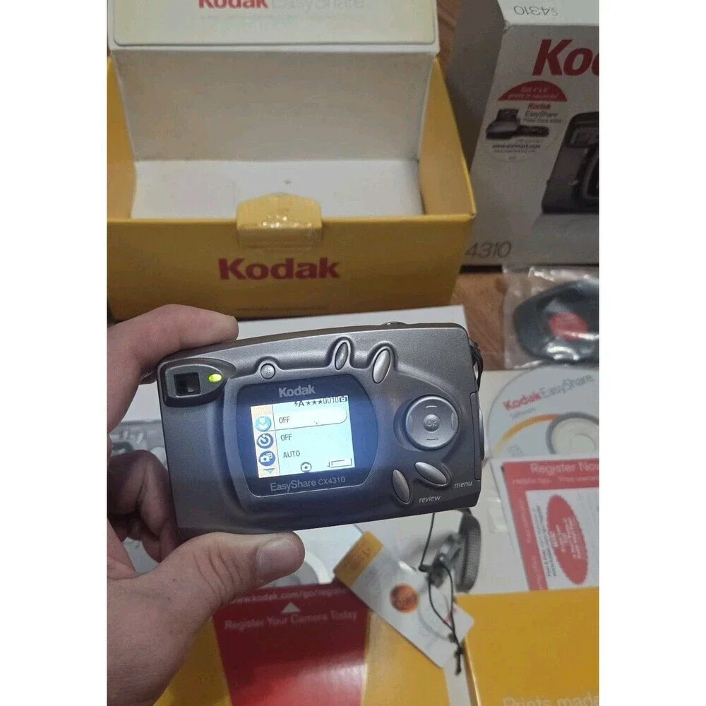 Kodak EasyShare CX4310 3.1MP Digital Camera COMPLETE In Box Tested Works Manuals